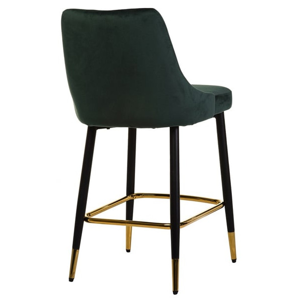 Напівбарний стілець Vetro Mebel B-128 Смарагдовий вельвет-4