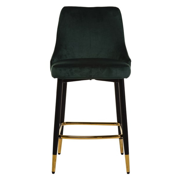 Напівбарний стілець Vetro Mebel B-128 Смарагдовий вельвет-2