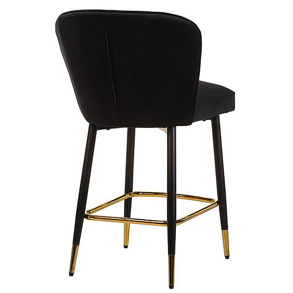 Полубарный стул Vetro Mebel B-126 Черный вельвет-4