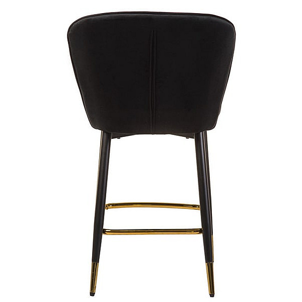 Полубарный стул Vetro Mebel B-126 Черный вельвет-5