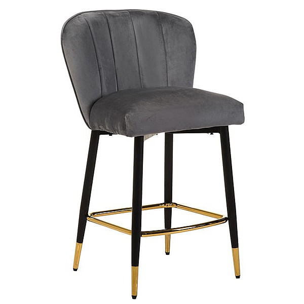Полубарный стул Vetro Mebel B-126 Серый вельвет-0
