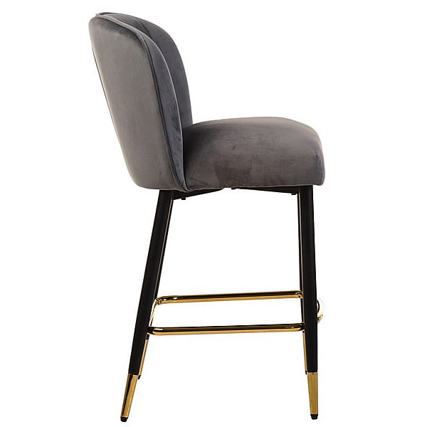 Полубарный стул Vetro Mebel B-126 Серый вельвет-2