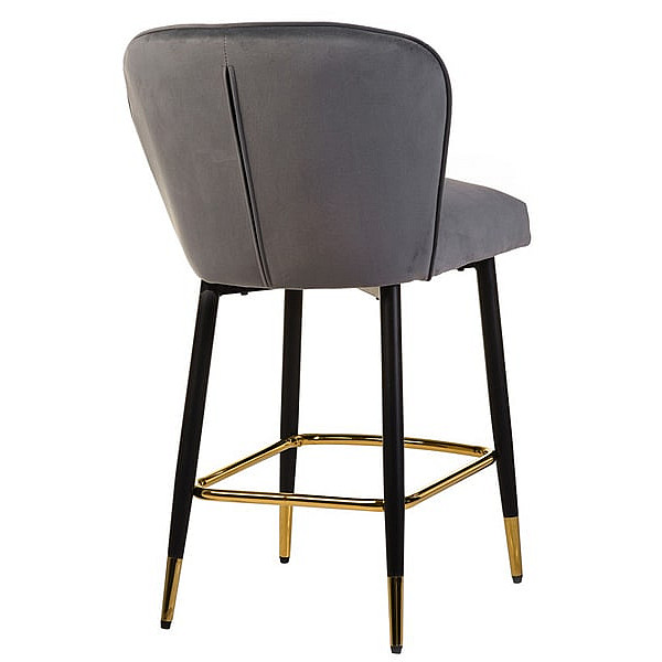 Полубарный стул Vetro Mebel B-126 Серый вельвет-3
