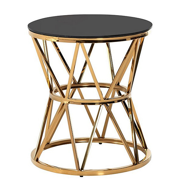Журнальный cтол Vetro Mebel CH-1 Черный - золото-0