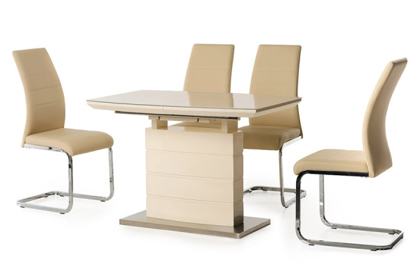 Стіл розкладний обідній Vetro Mebel ТМ-50-2 Молочний-0