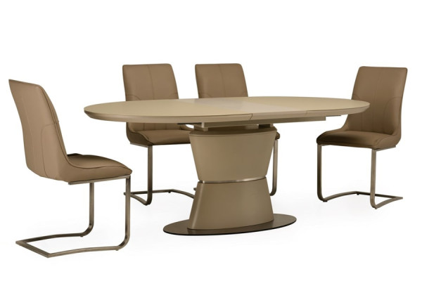 Стол раскладной обеденный Vetro Mebel TML-755 Матовый Капучино-0