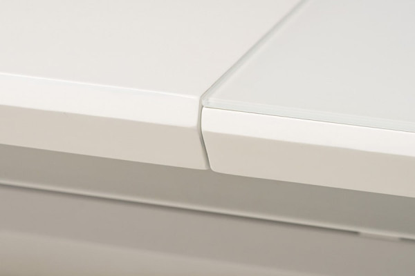 Розкладний обідній стіл Vetro Mebel TML-500 Матовий білий-5