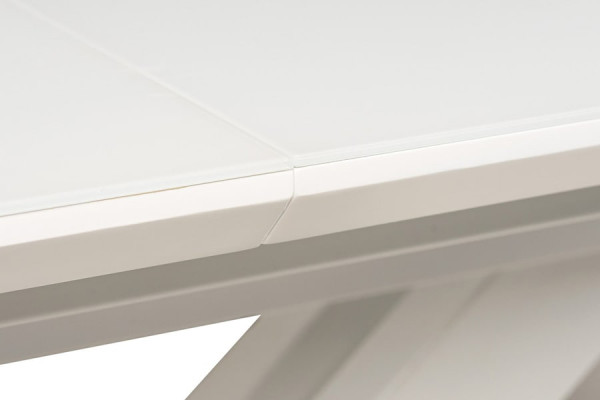 Розкладний обідній стіл Vetro Mebel TML-500 Матовий білий-9