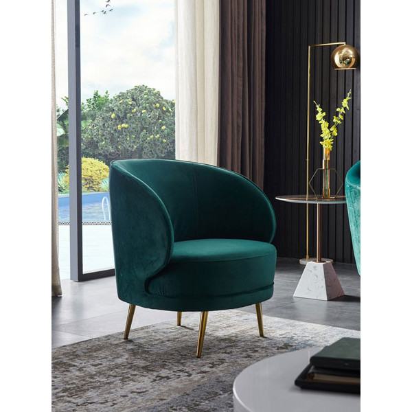 Крісло Vetro Mebel Сильвія Смарагд вельвет Крісло Vetro Mebel Сильвія Смарагд вельвет-1
