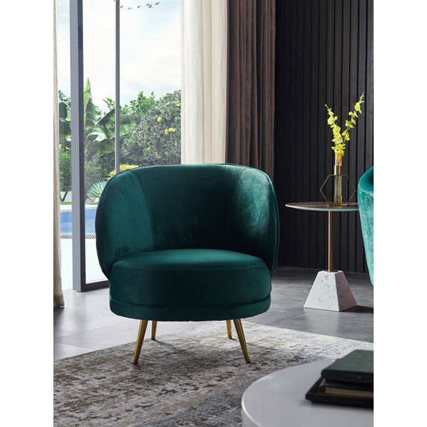 Крісло Vetro Mebel Сильвія Смарагд вельвет Крісло Vetro Mebel Сильвія Смарагд вельвет-2