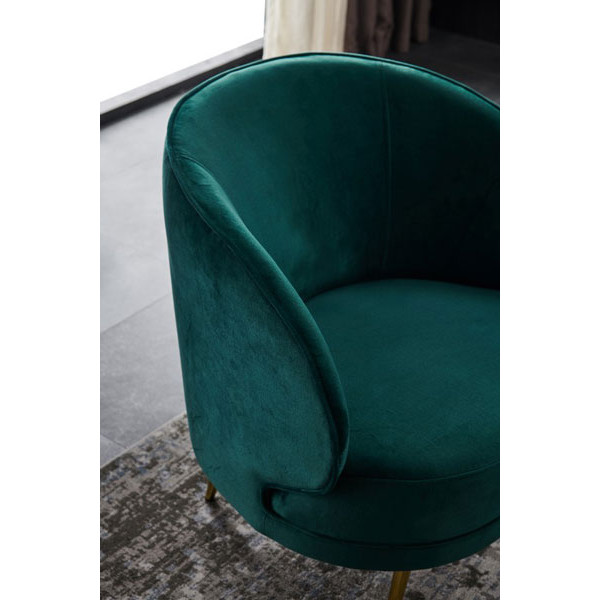 Крісло Vetro Mebel Сильвія Смарагд вельвет Крісло Vetro Mebel Сильвія Смарагд вельвет-6