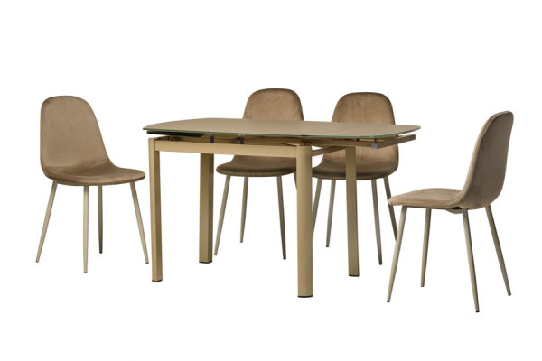 Стол раскладной обеденный Vetro Mebel T-600-2 Кофе мокко-2