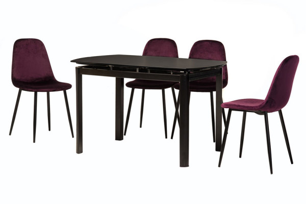 Стіл розкладний обідній Vetro Mebel T-600 Чорний-13