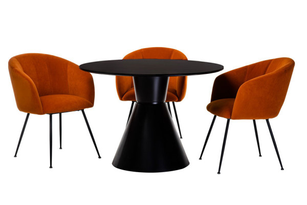 Обеденный стол Vetro Mebel TML-650 Черный-3