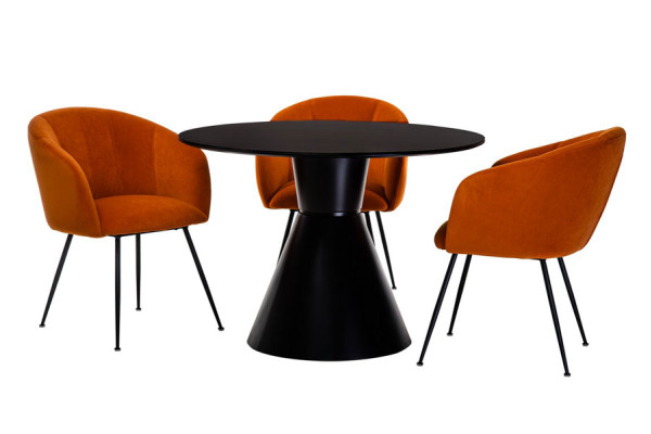 Обеденный стол Vetro Mebel TML-650 Черный-2