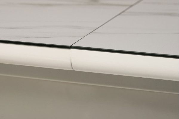 Раскладной обеденный стол Vetro Mebel TM-49 Белый кварц-8