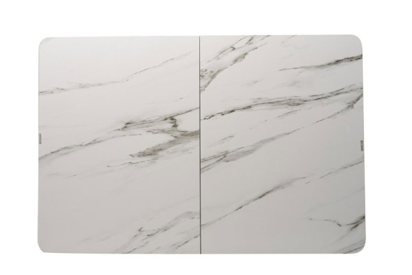 Раскладной обеденный стол Vetro Mebel TM-49 Белый кварц-11