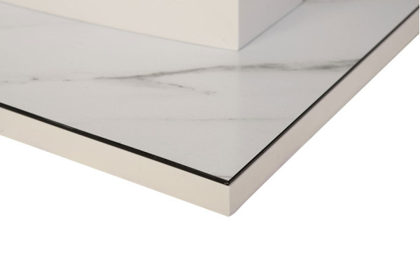 Раскладной обеденный стол Vetro Mebel TM-49 Белый кварц-13