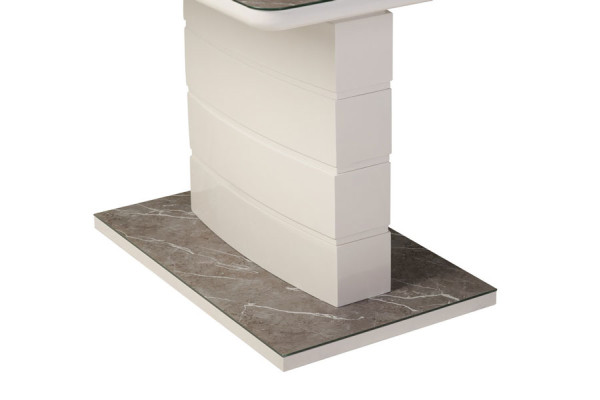 Розкладний обідній стіл Vetro Mebel TM-49 Сірий агат-1