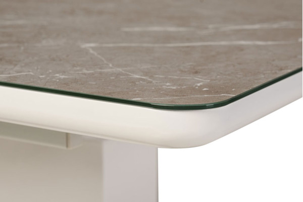 Розкладний обідній стіл Vetro Mebel TM-49 Сірий агат-7