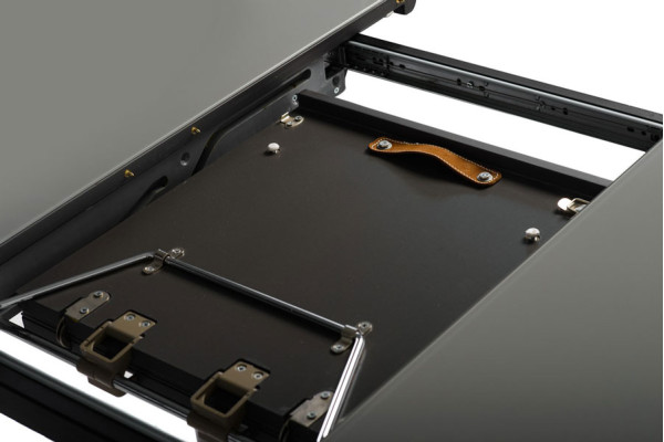 Раскладной обеденный стол Vetro Mebel TM-65 Серый-11