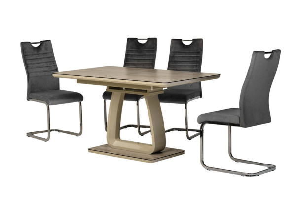 Раскладной обеденный стол Vetro Mebel TML-522 Макиато-6