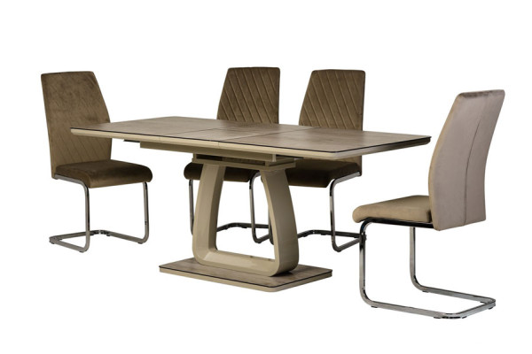 Раскладной обеденный стол Vetro Mebel TML-522 Макиато-5