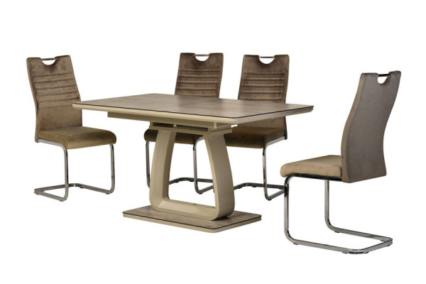 Раскладной обеденный стол Vetro Mebel TML-522 Макиато-8