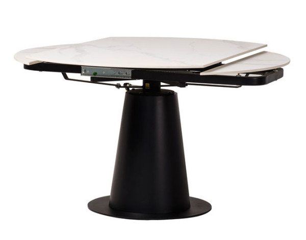 Розкладний обідній стіл Vetro Mebel TML-831 Б'янко Перліно-1