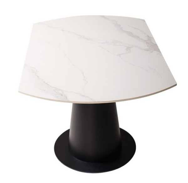 Розкладний обідній стіл Vetro Mebel TML-831 Б'янко Перліно-3