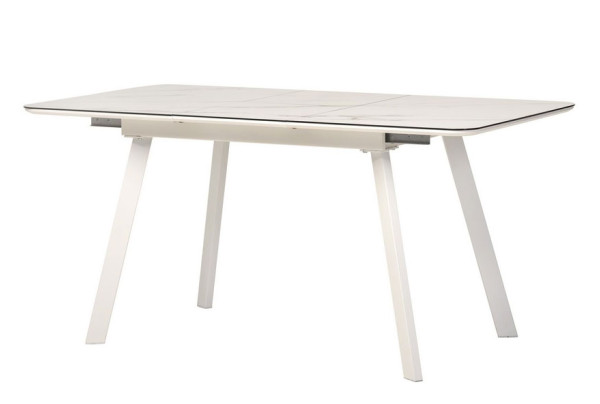 Раскладной обеденный cтол Vetro Mebel TM-171 Белый кварц-6