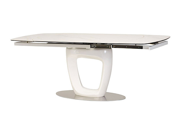 Раскладной обеденный стол Vetro Mebel TML-825 Белый-12