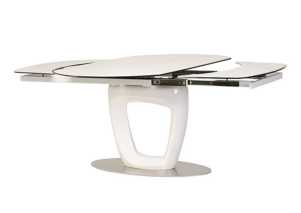 Раскладной обеденный стол Vetro Mebel TML-825 Белый-9