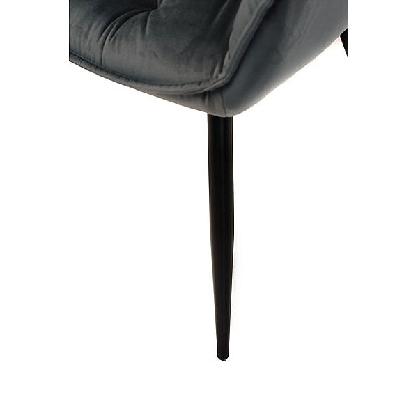 Стілець крісло Vetro Mebel M-65 Сірий велюр-11