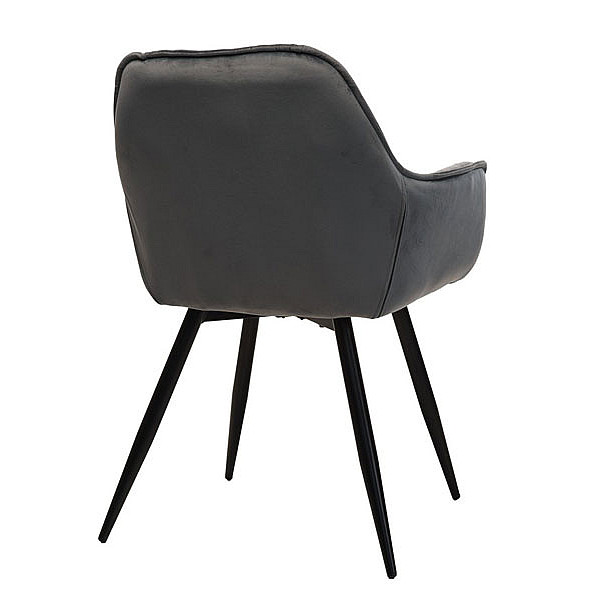 Стілець крісло Vetro Mebel M-65 Сірий велюр-5