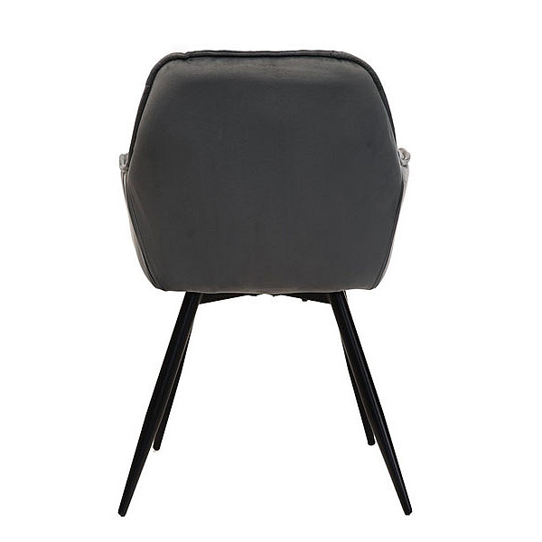 Стілець крісло Vetro Mebel M-65 Сірий велюр-6