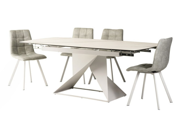 Стол раскладной обеденный Vetro Mebel TML-820 Белый-17