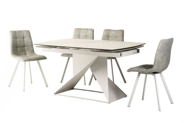 Стол раскладной обеденный Vetro Mebel TML-820 Белый-16