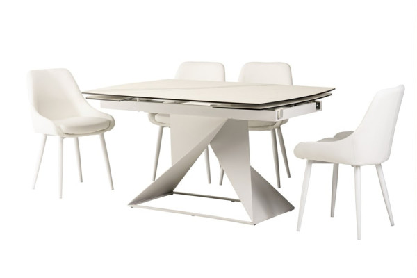 Стол раскладной обеденный Vetro Mebel TML-820 Белый-10