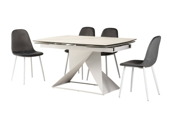 Стол раскладной обеденный Vetro Mebel TML-820 Белый-14