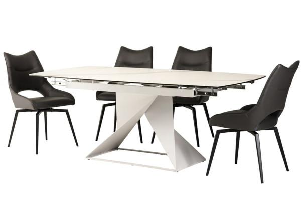 Стол раскладной обеденный Vetro Mebel TML-820 Белый-13