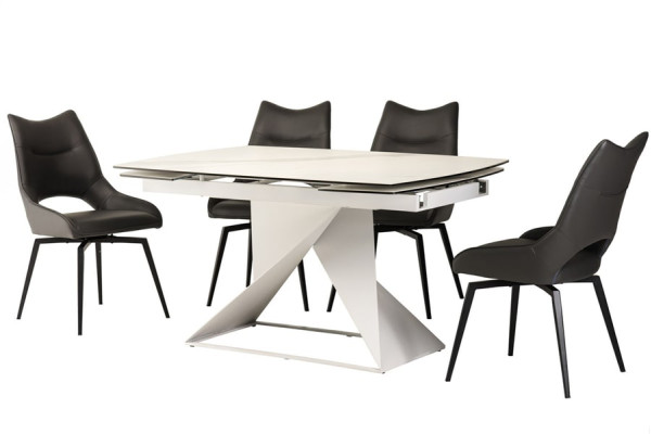 Стол раскладной обеденный Vetro Mebel TML-820 Белый-12