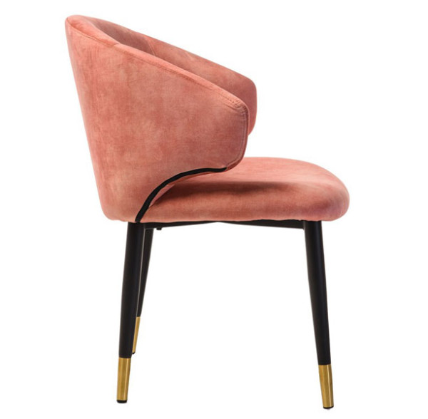 Стул кресло Vetro Mebel M-37 Розовый жемчуг велюр-2