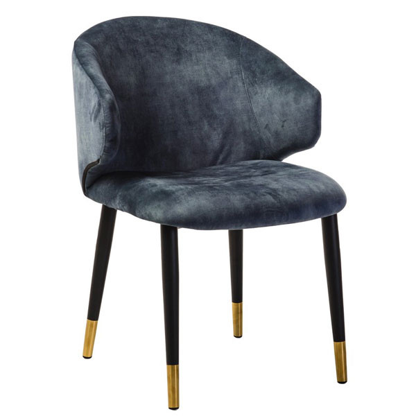 Стул кресло Vetro Mebel M-37 Синий жемчуг велюр-0