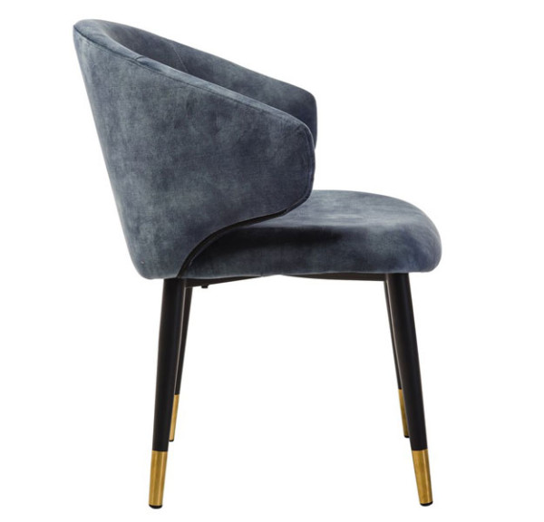 Стул кресло Vetro Mebel M-37 Синий жемчуг велюр-2