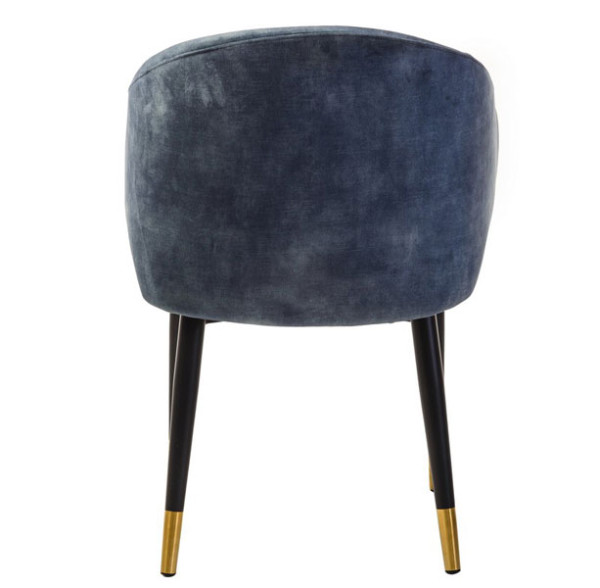 Стул кресло Vetro Mebel M-37 Синий жемчуг велюр-4