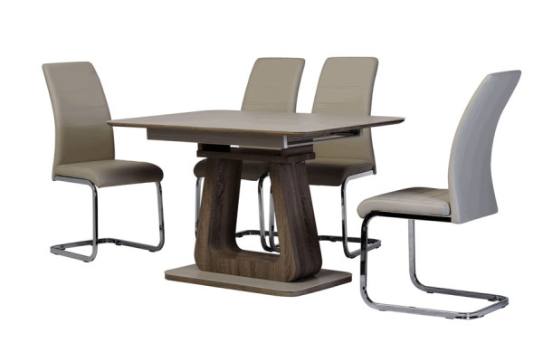 Стол раскладной обеденный Vetro Mebel TML-521-1 Капучино-3