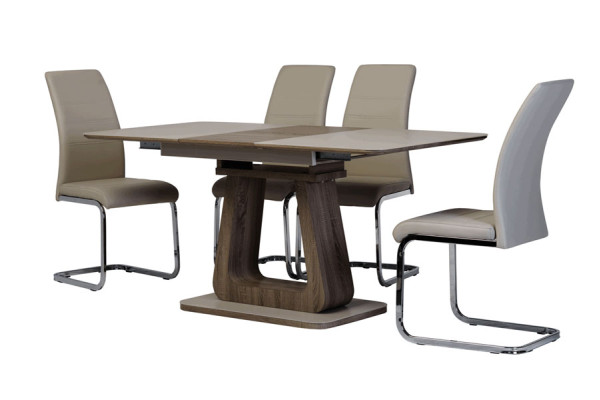 Стол раскладной обеденный Vetro Mebel TML-521-1 Капучино-4