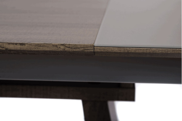 Розкладний обідній стіл Vetro Mebel TML-521-1 Матовий сірий-8