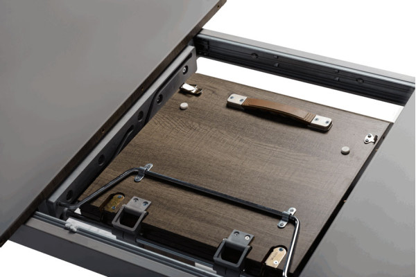 Розкладний обідній стіл Vetro Mebel TML-521-1 Матовий сірий-9